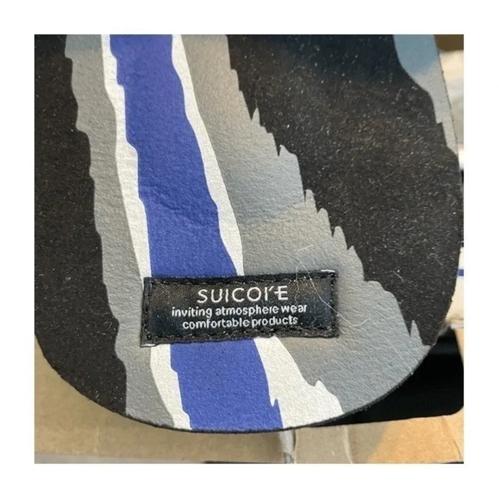 Missoni X Suicoke Collab Moto Slide Sandals White Zig Zag Pattern Slip-On 16